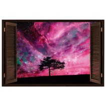 Ventanas 3d árbol cielo estrellas